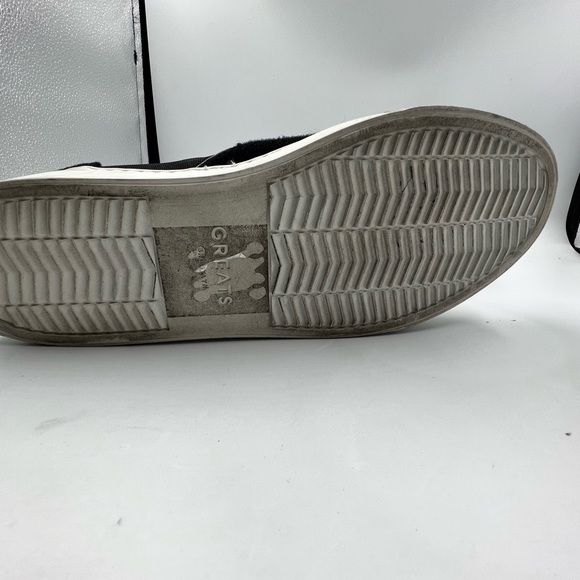 GREATS Womens Royal Cashmere Knit Black Sneakers Sz 7.5 Slip On - Picture 3 of 5